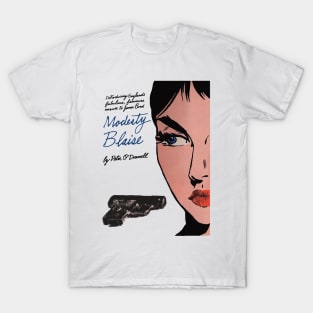 Modesty Blaise Book cover Pulp Fiction T-Shirt